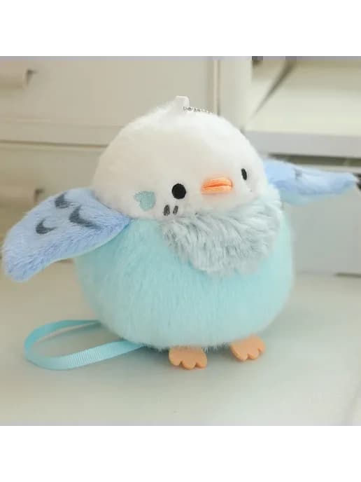 Плюшевая птичка Kawaii, голубая, цвет 6