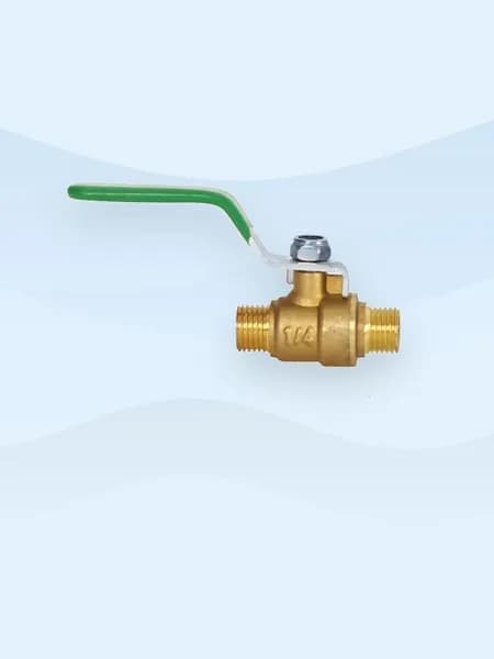 Латунный кран 3/4" BSP DN20 для воды, 2 балла - двойной иностранный