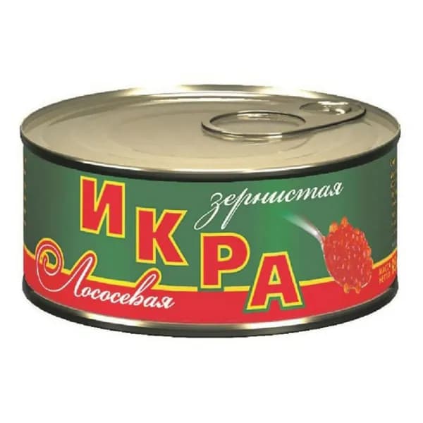 Икра лосося Московский рыбокомбинат зернистая 95 г