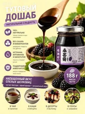 тутовый дошаб натуральный сироп из шелковицы 188 г