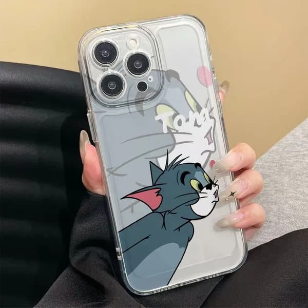Парные чехлы для iPhone Том и Джерри - все модели