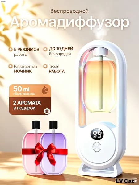 Аромадиффузор ультразвуковой mzm-20260725102041742, белый