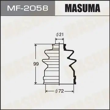 Пыльник шруса внутреннего isuzu gemini 88-90,nissan almera/sunny/pulsar/100nx 82> mf-2058 masuma