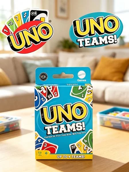 Настольная карточная игра UNO Teams (Уно Командное), для компании и семьи