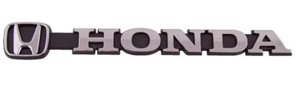 Шильдик металлопластик "HONDA" + эмблема 145*15мм
