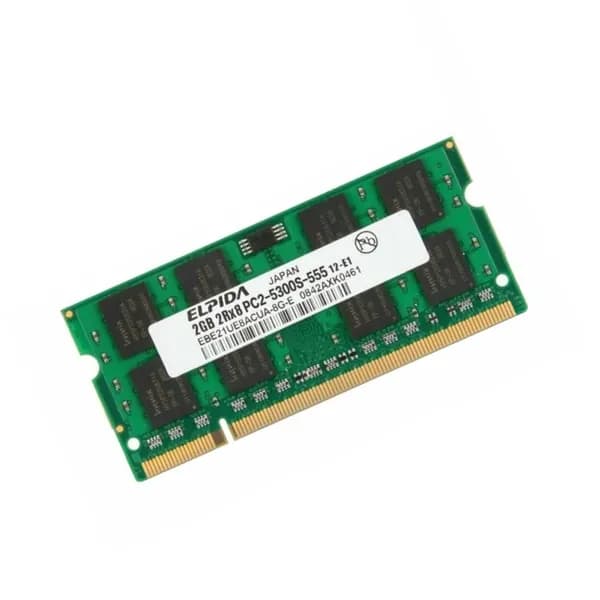 Elpida Оперативная память DDR2, 667 МГц, 1 x 2 ГБ (Elpida Green EBE21UE8ACUA-8G-E)