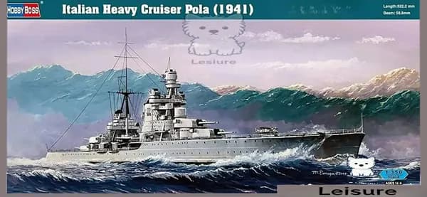 Hobbyboss 1/350 86502 Итальянский тяжелый крейсер Pola 1941 высшего качества сборная модель корабля