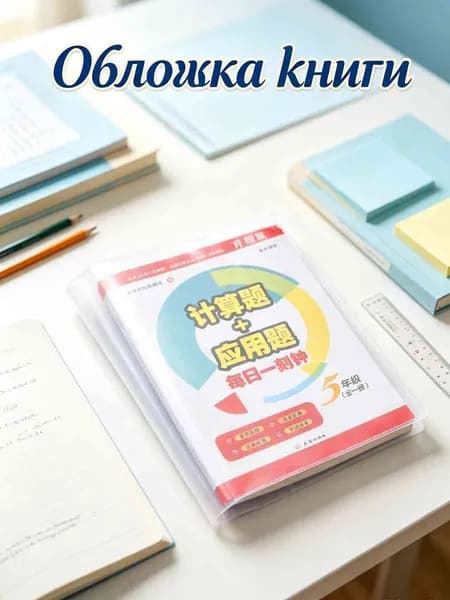 Обложка для книги, прозрачная защитная обложка для книг