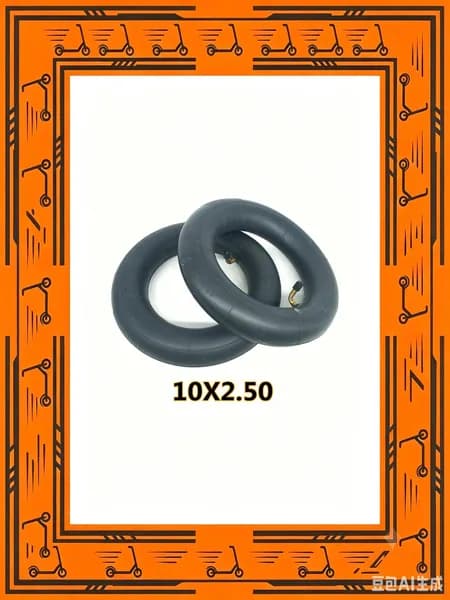 AAD0043251001 10-дюймовый скутер шина 10X2.50, черная, 115г, качественная замена, прочная резина