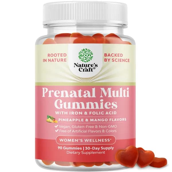 Natures Craft Vegan Prenatal Gummies для женщин - Gummy Prenatal
