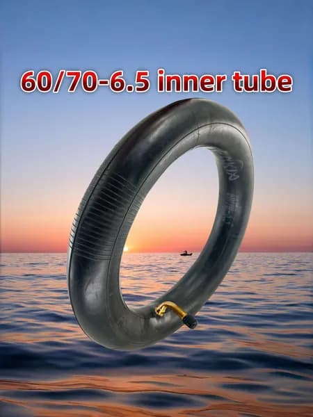 Камера 60/70-6.5 (10х3, 10*2.5) электросамоката Ninebot G30, Digma. Прямой короткий ниппель 20 мм