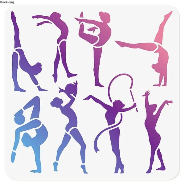 1 шт. Пустотелый трафарет для рисования и живописи, для скрапбукинга, фотоальбома, гимнастики, 300x300 мм