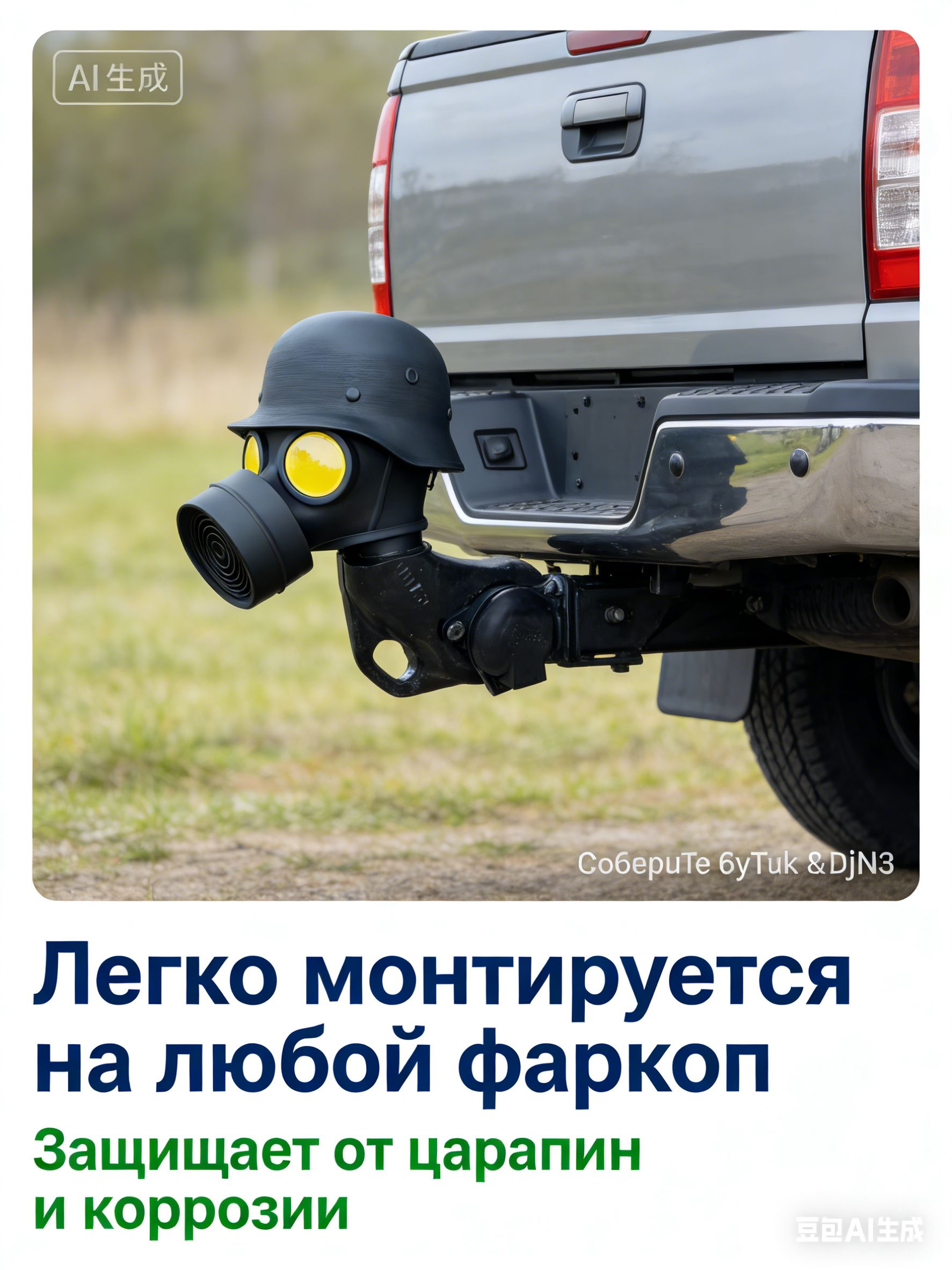 Украшение крюка прицепа/колпачок на фаркоп,Это удлиненный нос с ромбовидной текстурой