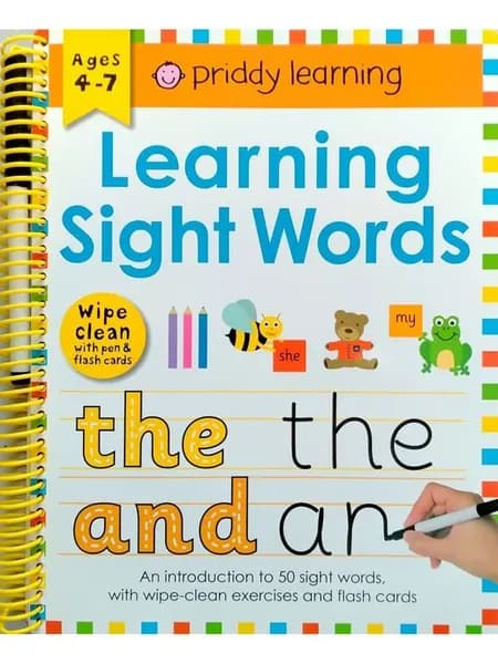 Learning Sight Words Wipe Clean английские слова пропись