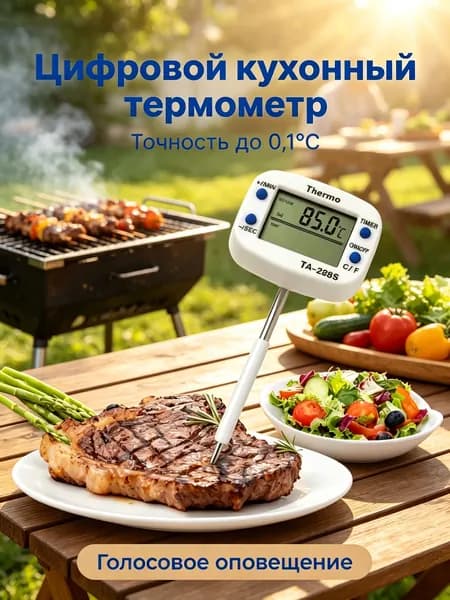Кулинарный термометр цифровой, щуп 4 см