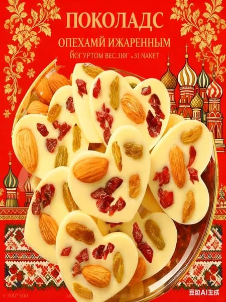 Снижение цен и специальные предложенияЛегкий шоколад с орехами и йогуртом 30 штука, 300 грамм