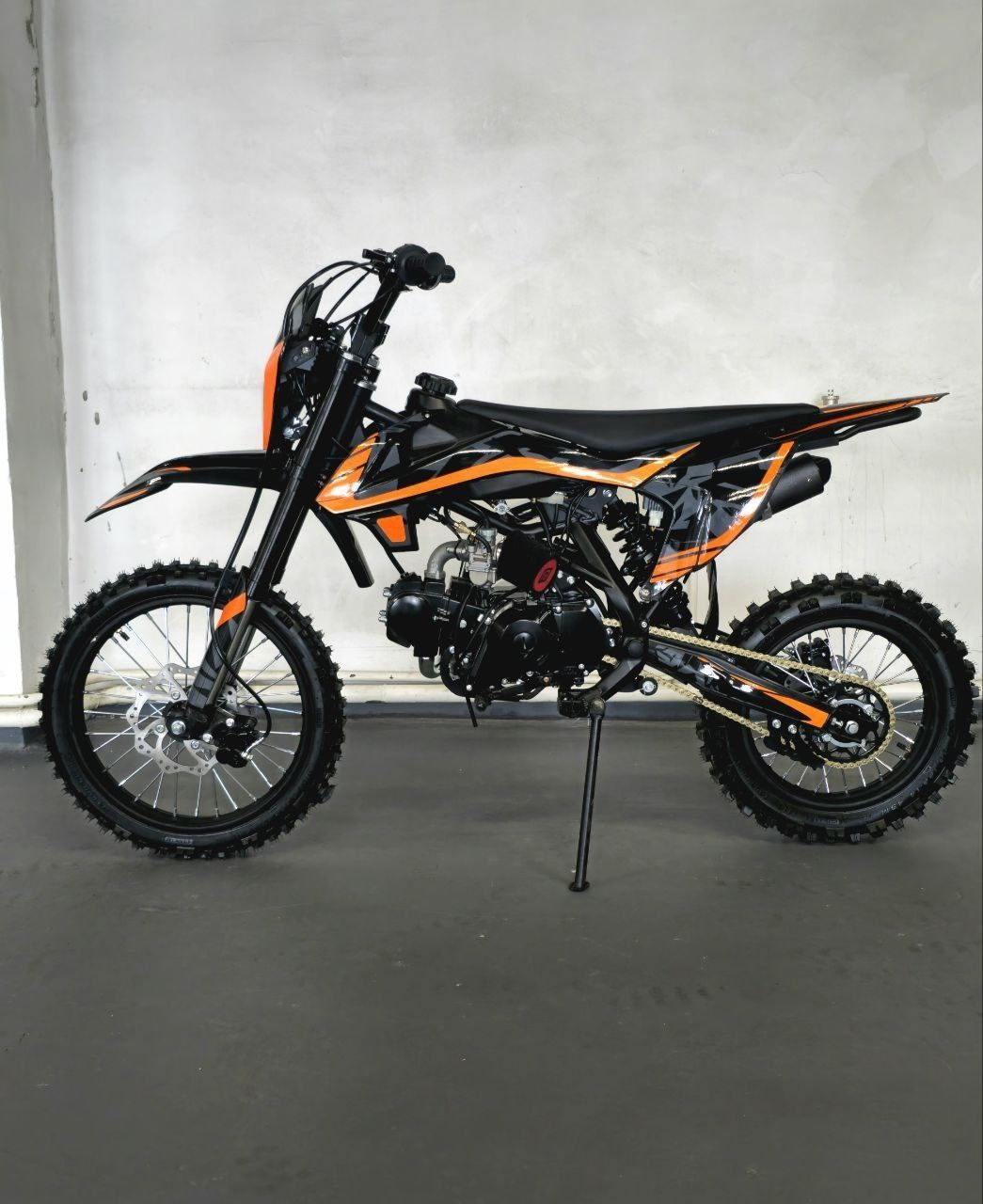 Питбайк Racer NX_125E Pitbike_оранжевый (без ПТС в заводской упаковке)