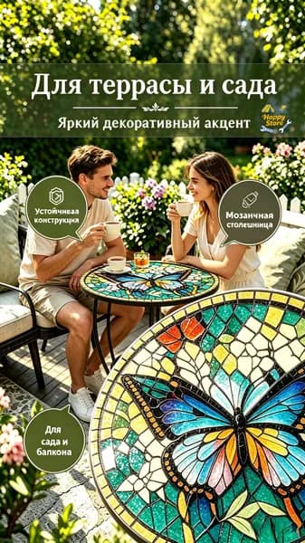 Садовый стол,Металл 30х29х53 см