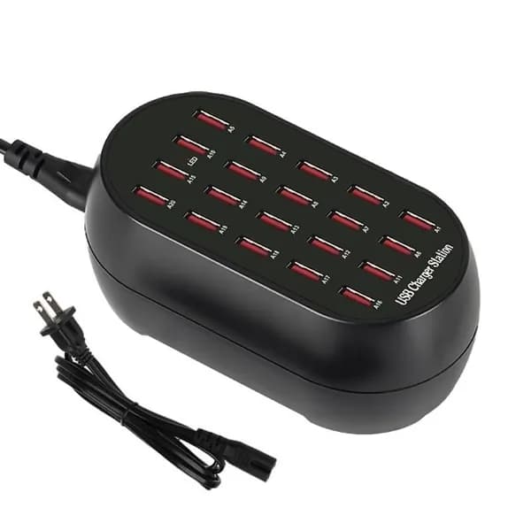 США/Eu/Euk/UK/Au Plug 10/20 Ports USB -зарядные станции Мобильный телефон мобильный телефон, US - 20 портов