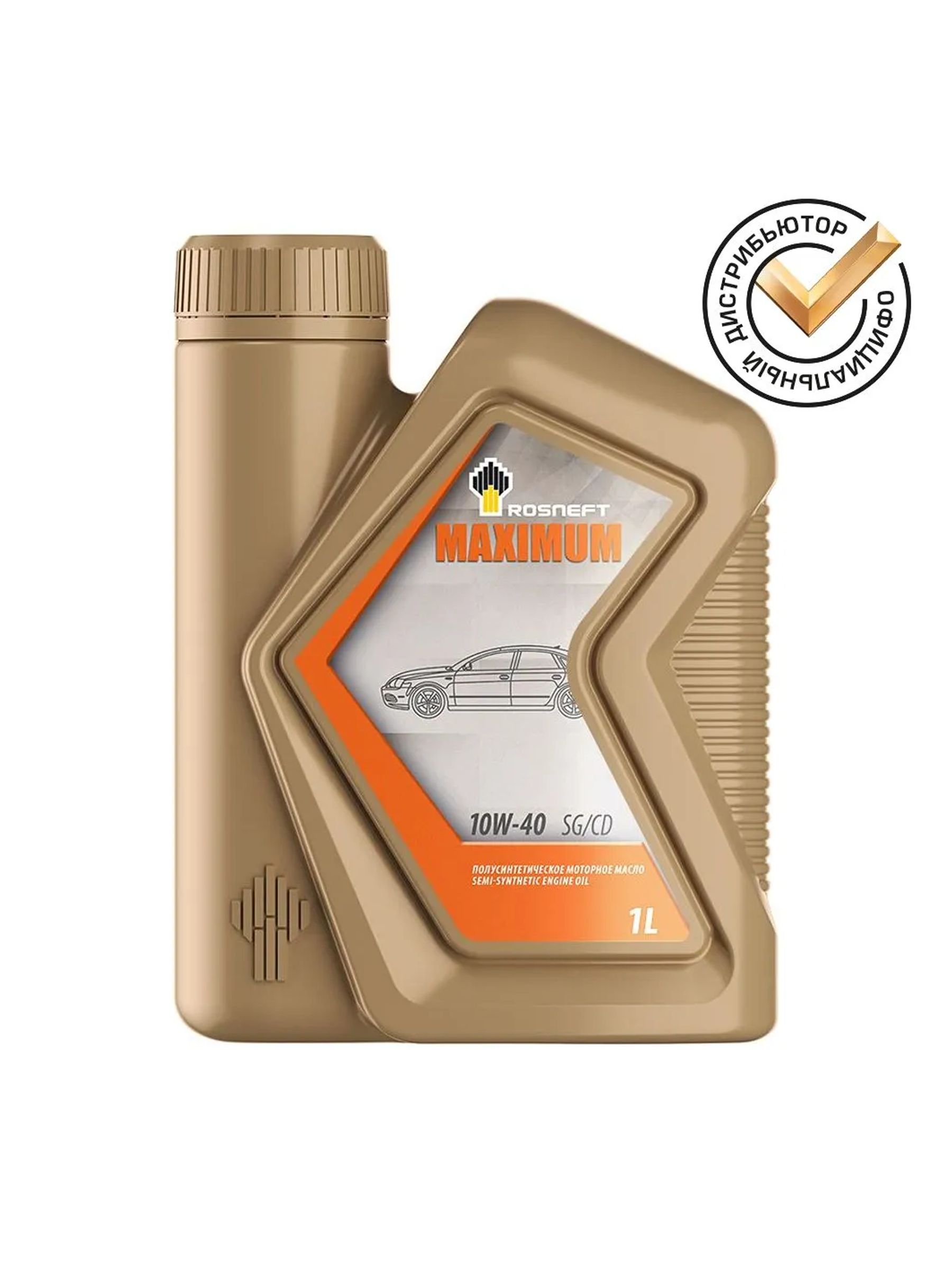 Rosneft Maximum 10W-40 Масло моторное, Полусинтетическое, 1 л