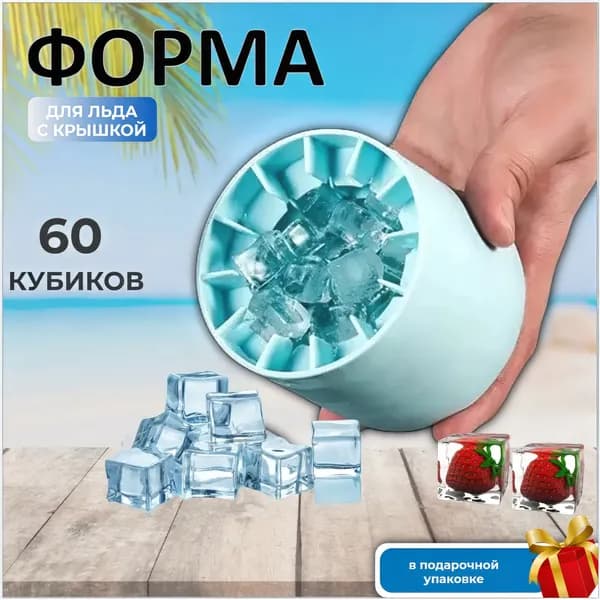 StrixWest Форма для льда, 60 яч, 1 шт