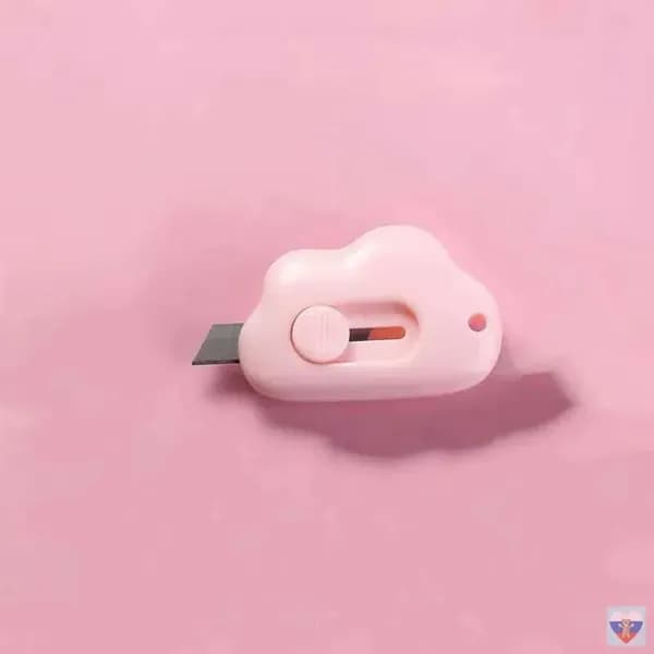 1 шт. Mini Pocket Cloud Art многофункциональный нож для резки бумаги, упаковки, сменным лезвием, канцелярский инструмент.