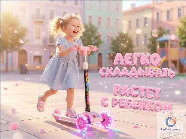 Самокат 电动滑板车, розовый