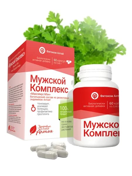 Мужской комплекс Максимус-Мэн д/потенции Природный лекарь капс 0,46 г x60 Фитоком