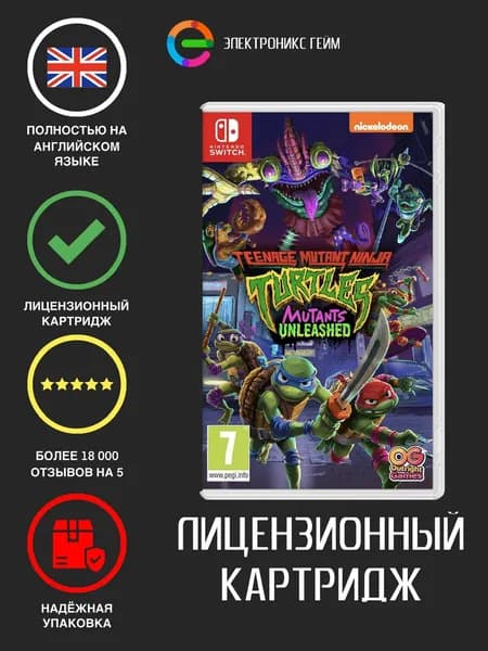 Игра Teenage Mutant Ninja Turtles: Mutants Unleashed (Nintendo Switch, Английская версия)