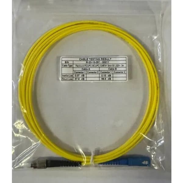 Патчкорд оптический simplex FC/UPC-SC/UPC, одномодовый (9/125 мкм, G657A1), LSZH, диаметр 3.0 мм, длина 5 м