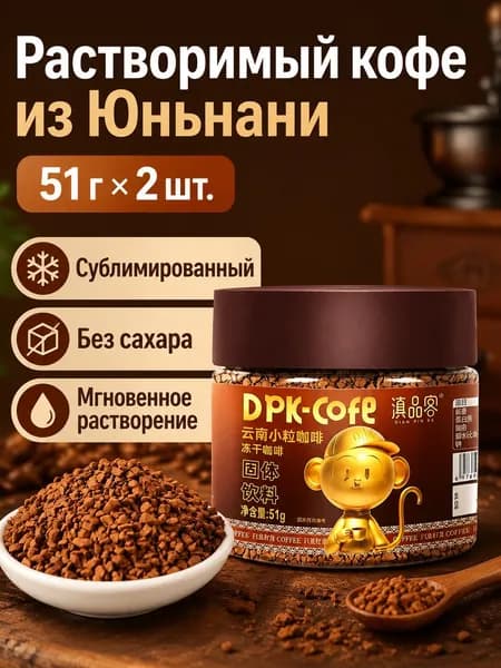 Кофе растворимый Сублимированный 102г. 2шт.