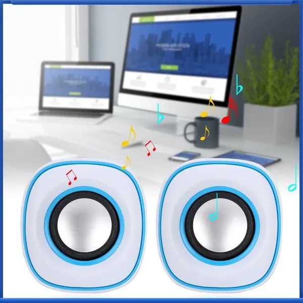 USB Колонка, Портативная Аудиосистема сStereo Звуком для Ноутбуков и ПК