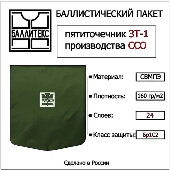 Баллистика в пятиточечник ЗТ-1, Бр1 С2