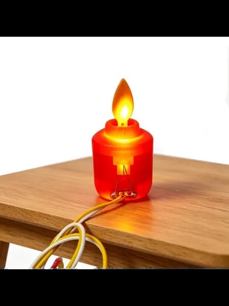 Красная качающаяся свеча-Lamp для уюта, стиль B