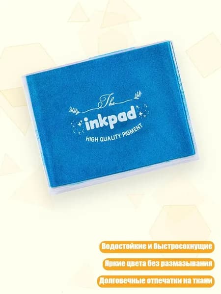 Красящая подушечка из губки для резиновых штампов, для бумаги, ткани, дерева, темно-синий