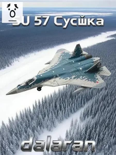 Премиумпластиковая сборная модель истребителя Су57 Россия без клея, масштаб 1:72 от Dalaran