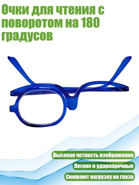 Очки для чтения с поворотом на 180 градусов, Синий - 5