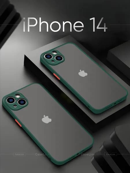 Чехол на айфон 14 / Чехол на iPhone 14 противоударный с покрытием Soft Touch
