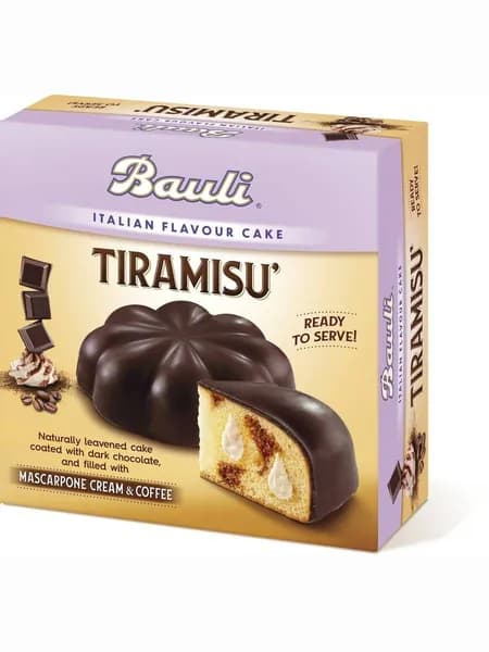 Кекс с кремовой начинкой "Bauli" Tiramisu в шоколадной глазури, 450 г
