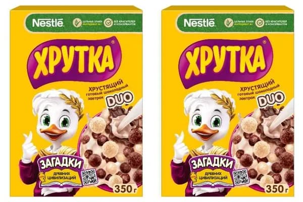 Хрутка Готовый завтрак ДУО Шарики 350 г, 2 уп