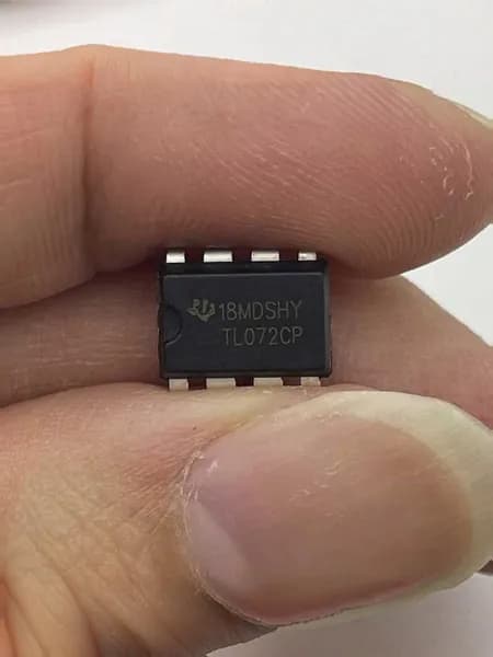 Операционный усилитель TL072CP, 2 канала, JFET, низкий шум, DIP-8, 10 шт