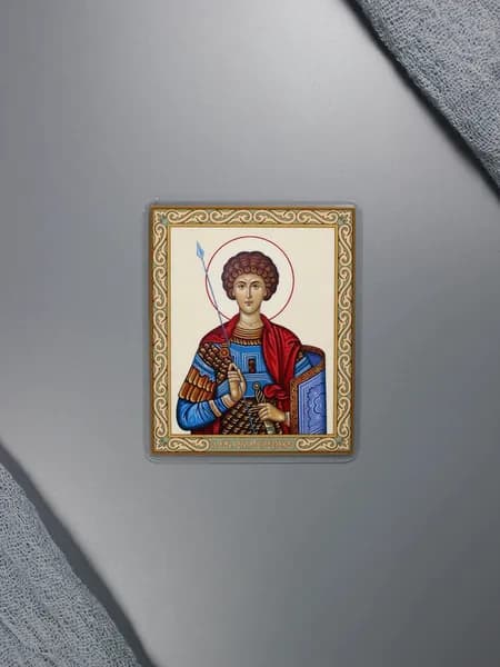 Икона Георгий Победоносец (дорожная серия)