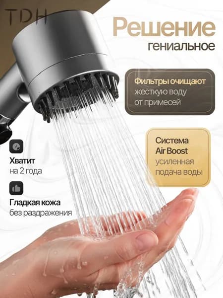 Массажная лейка для душа с фильтрацией