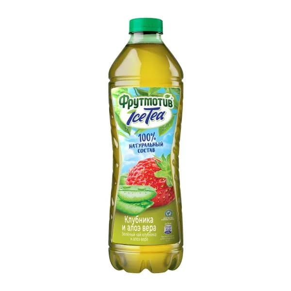 Напиток Фрутмотив Ice Tea Зеленый чай Клубника и алоэ вера 1.5л