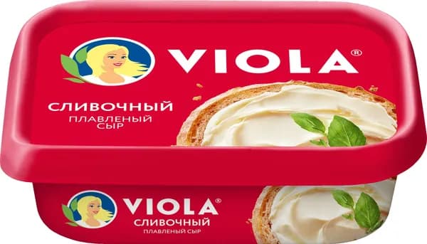 Сыр VIOLA плавленый Сливочный 50% без змж, 200г