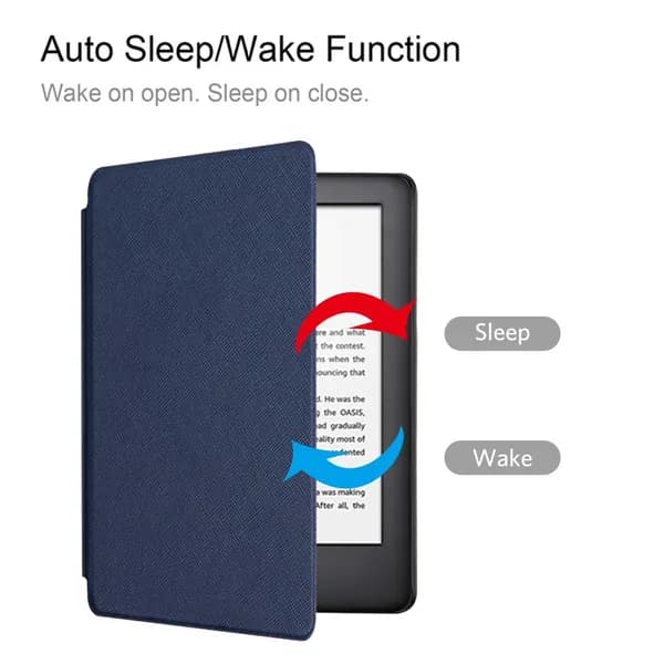 Чехол для Kindle Paperwhite 5 (2021), водонепроницаемый, с подставкой, матовый, глубокий синий