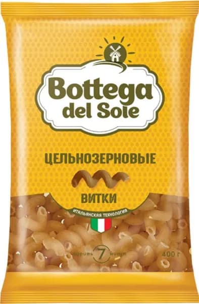 Макаронные изделия Bottega del Sole Витки цельнозерновые, 400 г