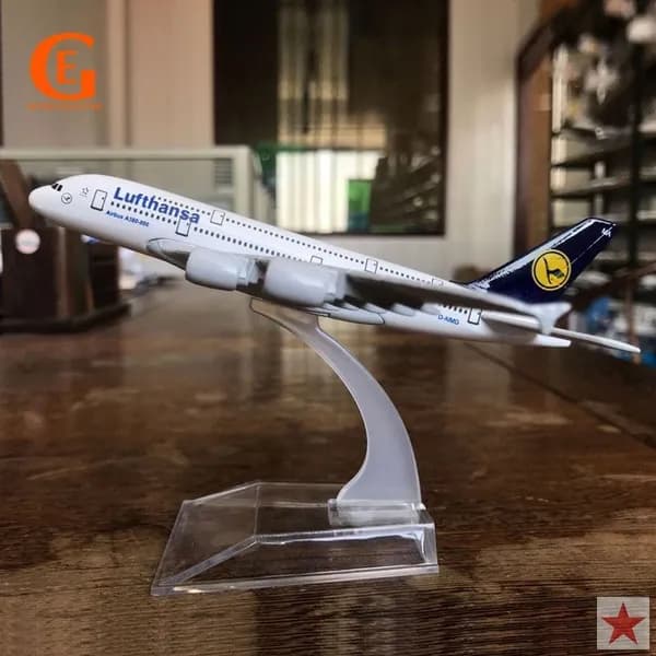 Металлический Модель Самолета Аэробус 380, Германия Люфтганза А380