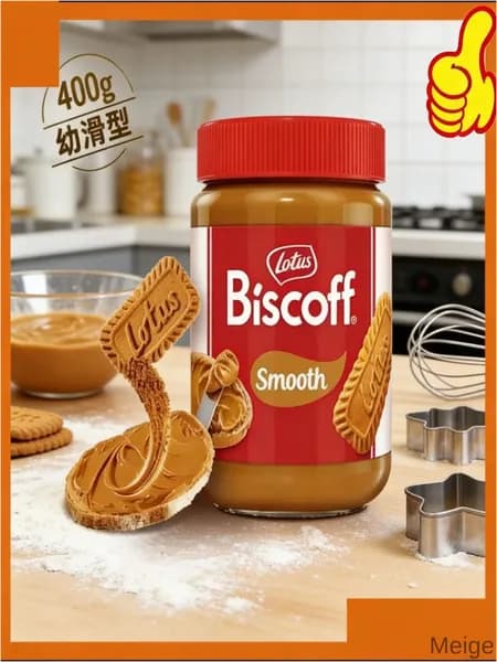Премиальная паста из бисквита Lotus Biscoff, карамелизированная, 400 г