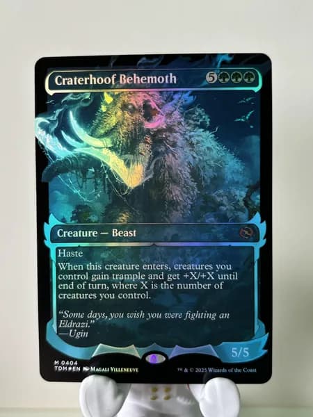 Портативные карты MTG Настройка и прокси высококачественной фольги Craterhoof Бехемот